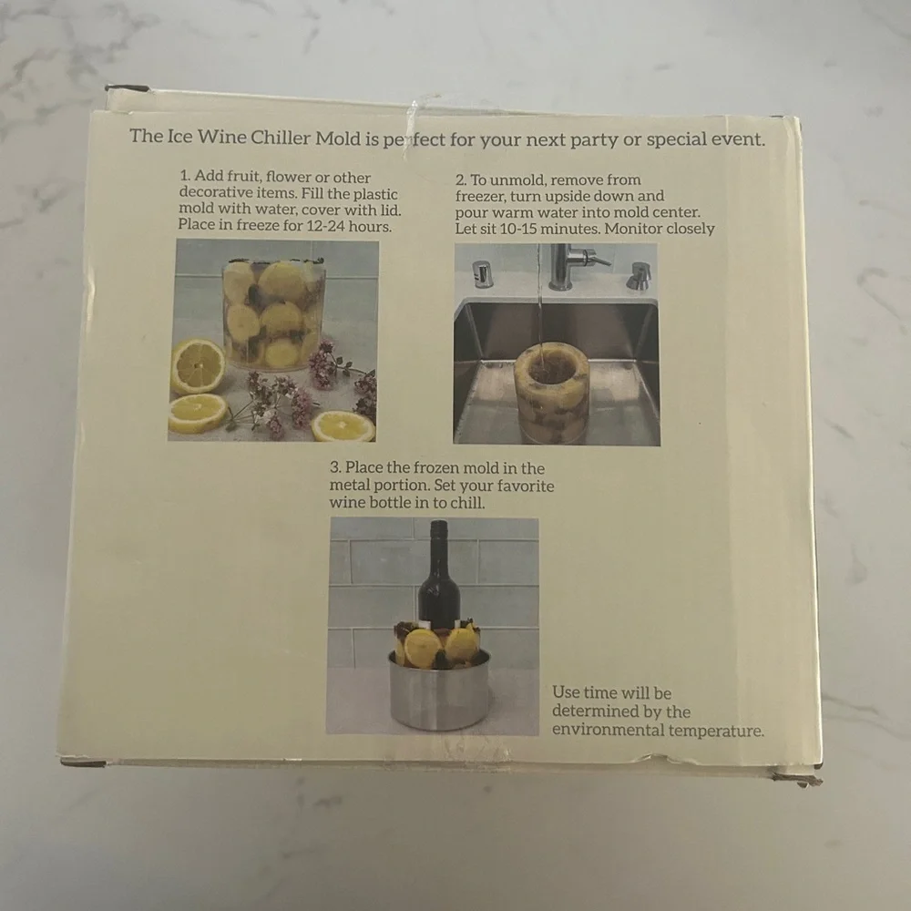 MFR Studio Wine Chiller Ice Mold Set – New in Box